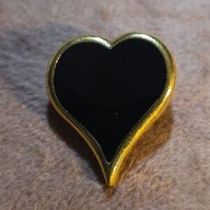 Vintage Sarah Coventry "Black Magic" Heart Pin